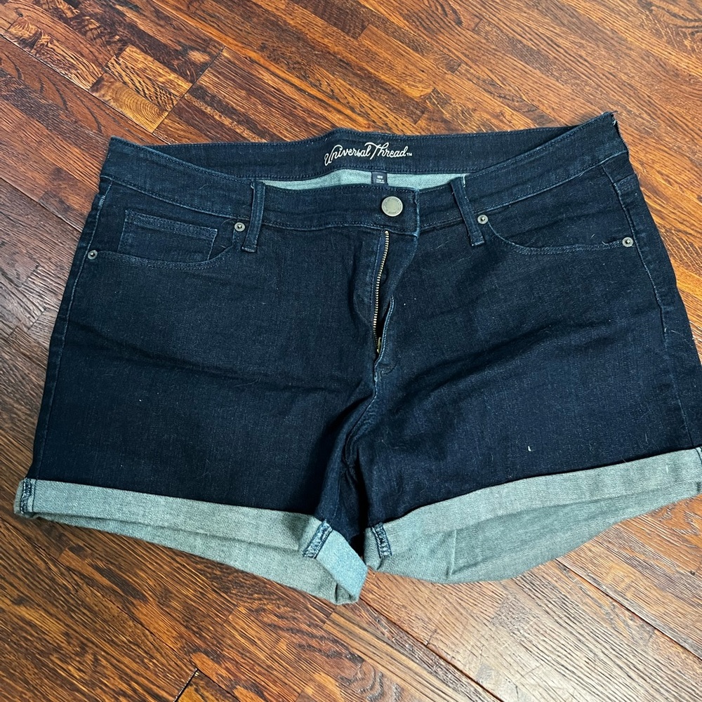 Universal Thread Blue Jean Shorts Classic Cuffed Design